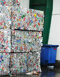 Many different kinds of materials can be recycled