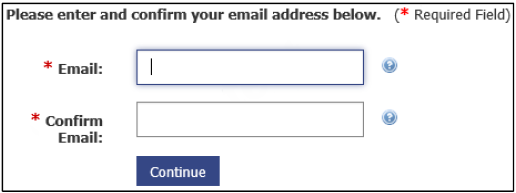 Email Address Screen