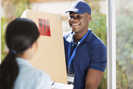 Man delivering a package