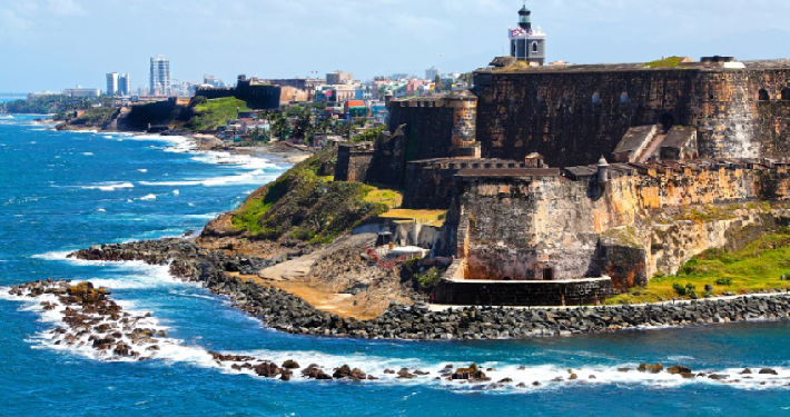 Photo of a fort in San Juan, Puerto Rico