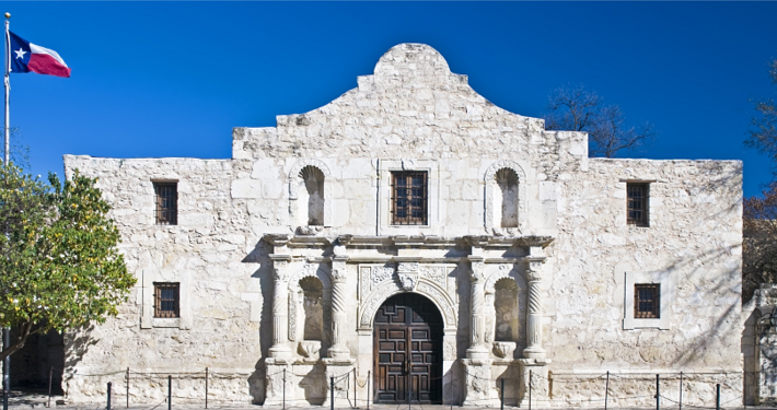 Photo of the Alamo in Texas