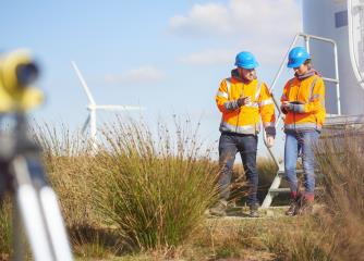 wind turbine technicians image