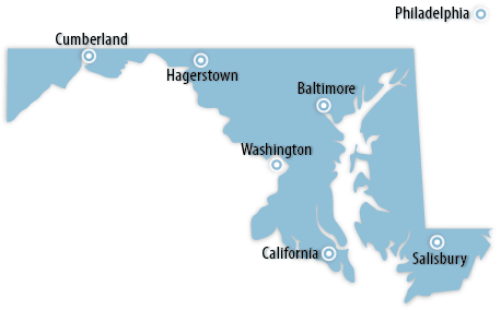 Maryland Area Map