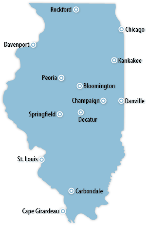Illinois Area Map