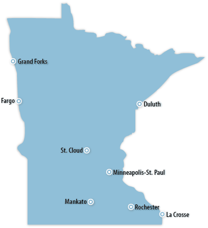 Minnesota Area Map