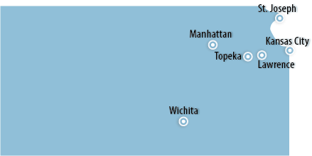 Kansas Area Map