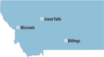 Montana Area Map