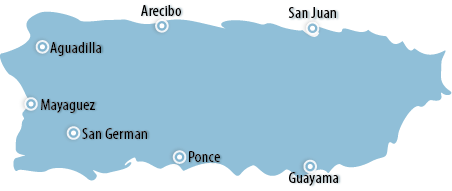 Puerto Rico Area Map