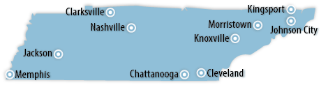 Tennessee Area Map