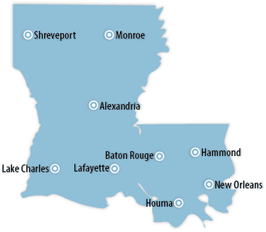 Louisiana Area Map