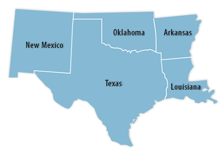 Southwest Area Map