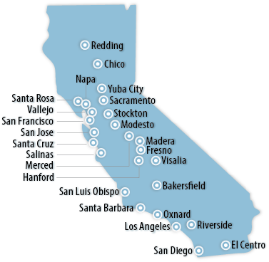 California Area Map