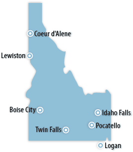 Idaho Area Map