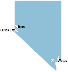 Nevada Area Map