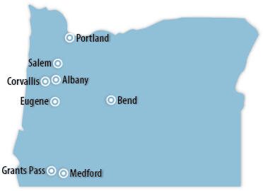 Oregon Area Map